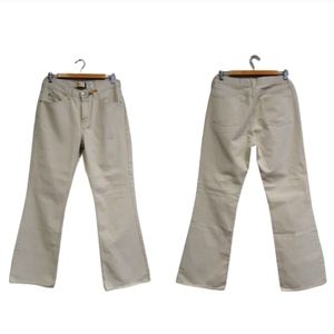 Gap High Waisted Flare Tan Denim Jeans Sz 10